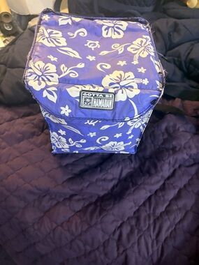 Purple Floral Insulated Tote